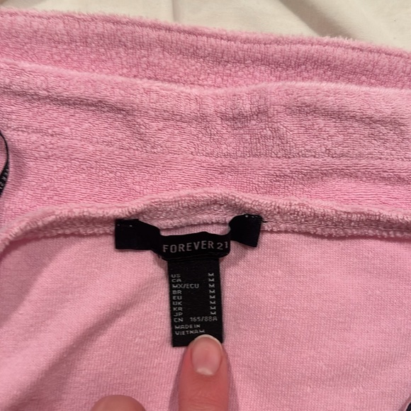 Pink Terry Cloth Beach Cover Up - Picture 2 of 5